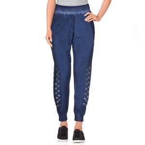 Odi Et Amo Rhinestone And Side Slit Joggers Size S